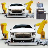 ドア計測 - 自動車ドア開閉耐久試験ロボットシステム ROACTERE
