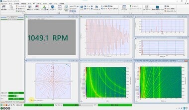 モータトルクリップル計測システム モータトルクリップル解析画面