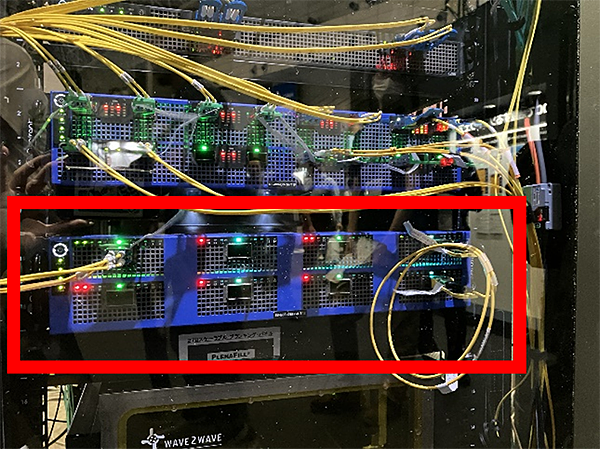 図2実証実験にて使用された「Spirent TestCenter B3 800Gアプライアンス」